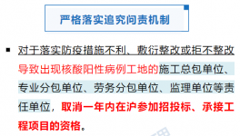 ?住建委：工地出现5人及以上核酸阳性的，取消投标资格！