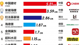 ?全球水泥30强发布！